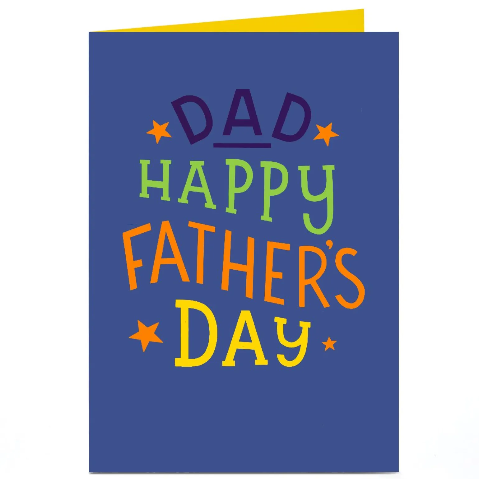 Personalised Father's Day Card - Dad Happy Father's Day