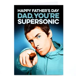 Personalised Father's Day Card - Dad You're Supersonic