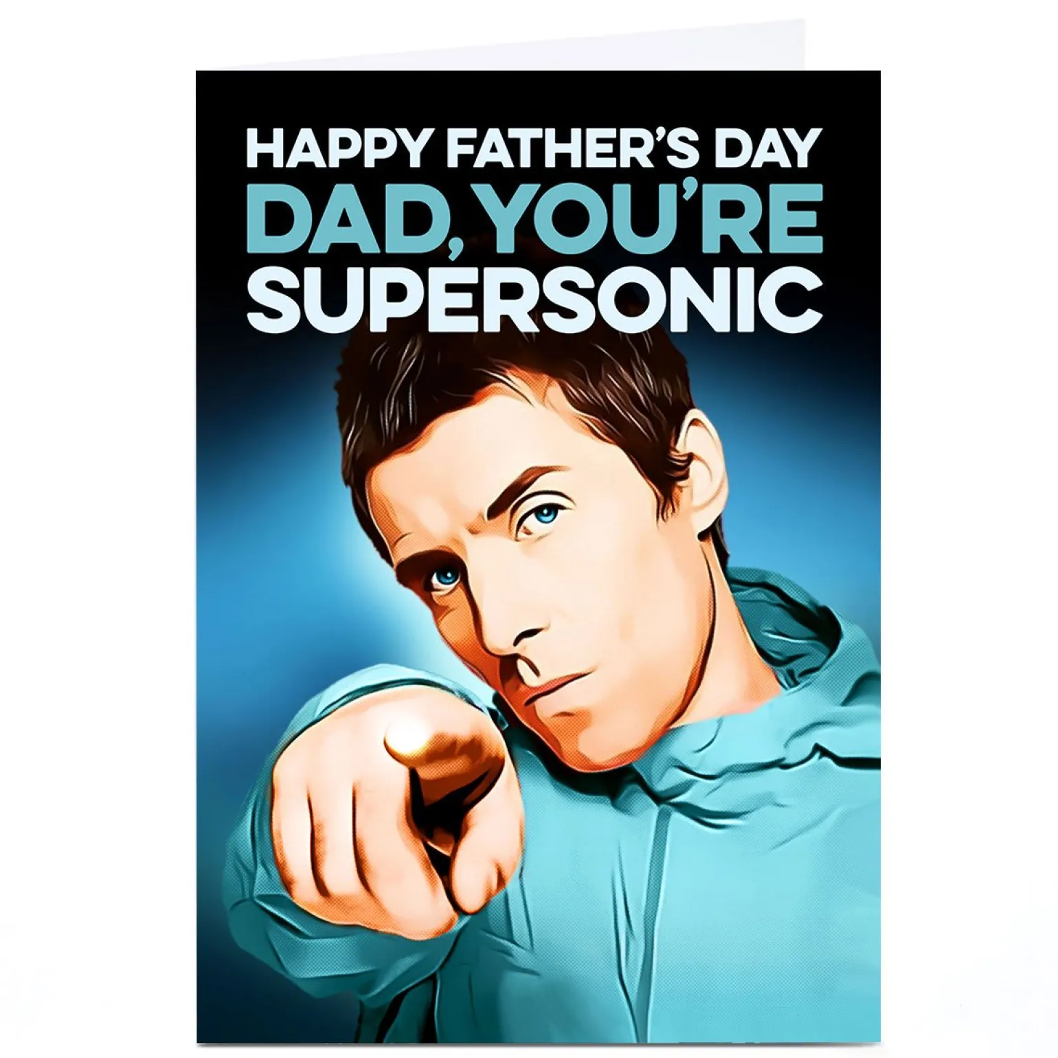 Personalised Father's Day Card - Dad You're Supersonic