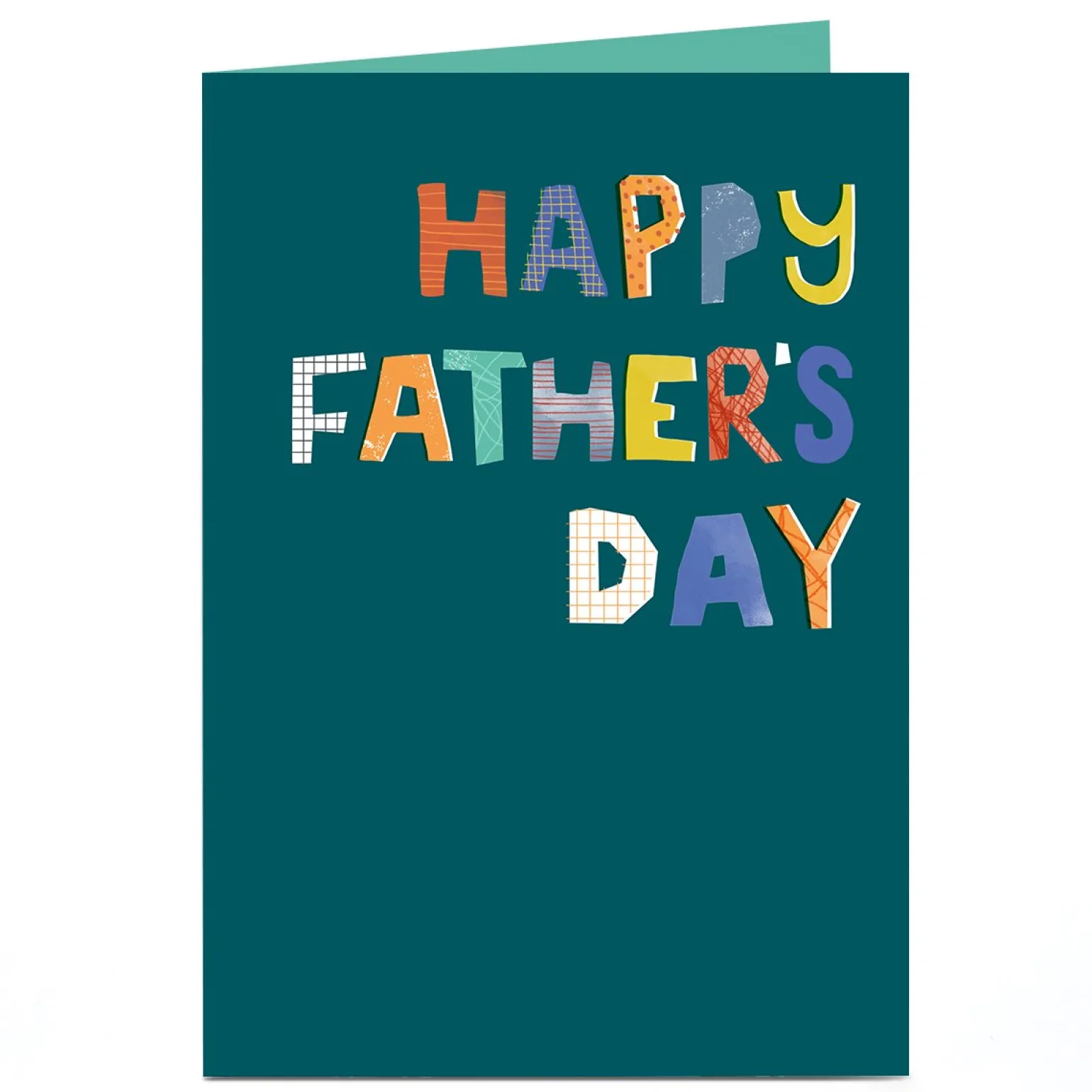 Personalised Father's Day Card - Craft Letters