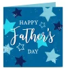 Personalised Father's Day Card - Blue Stars