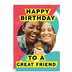 Personalised Foxy Lemon Birthday Card - Great Friend