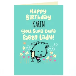 Personalised Fruitloops Birthday Card - Fabby Lady