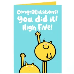 Personalised Fruitloops Congratulations Card - High Five