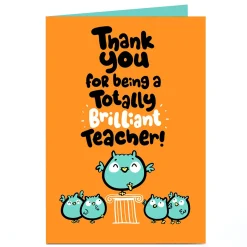 Personalised Fruitloops Card - Thank You Brilliant Teacher