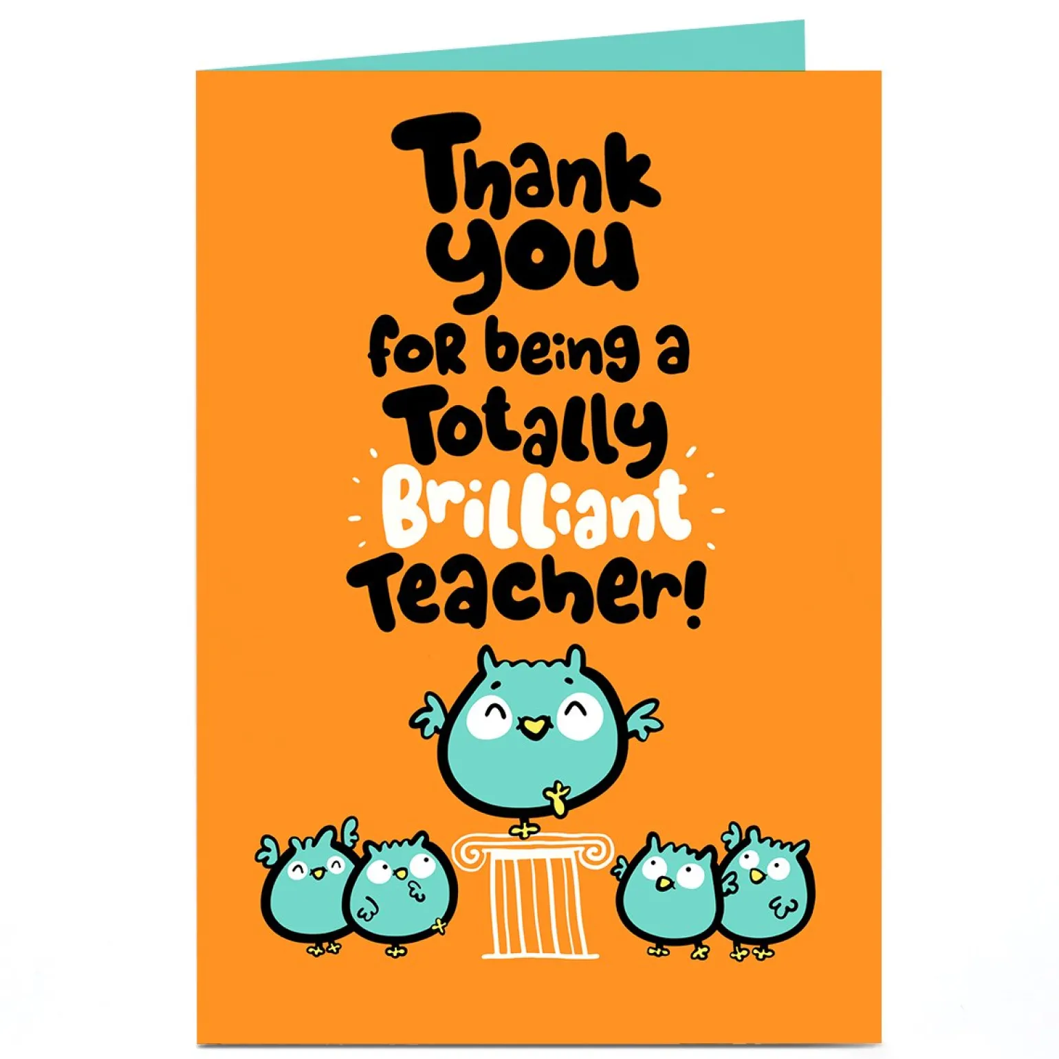 Personalised Fruitloops Card - Thank You Brilliant Teacher