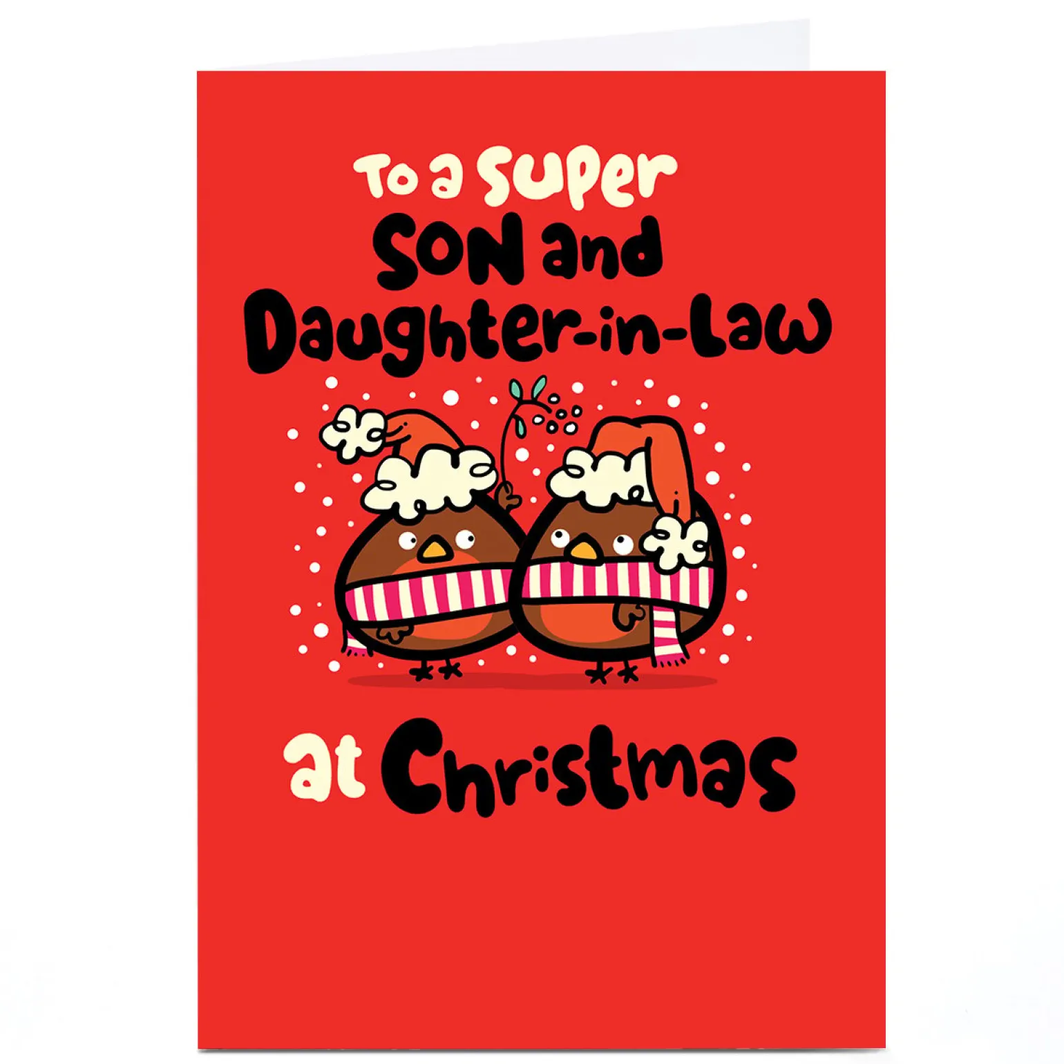 Personalised Fruitloops Christmas Card - Son & Daughter in Law
