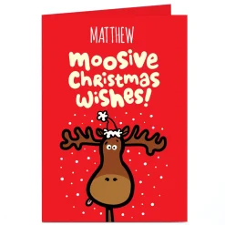 Personalised Fruitloops Christmas Card - Moosive Wishes