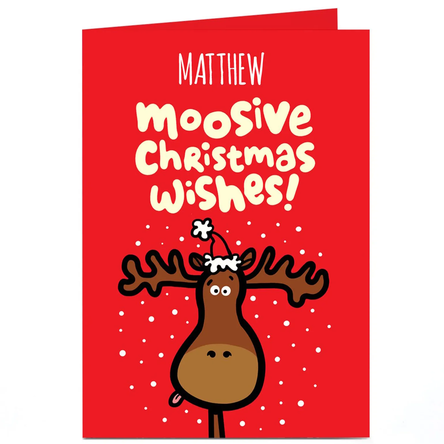 Personalised Fruitloops Christmas Card - Moosive Wishes