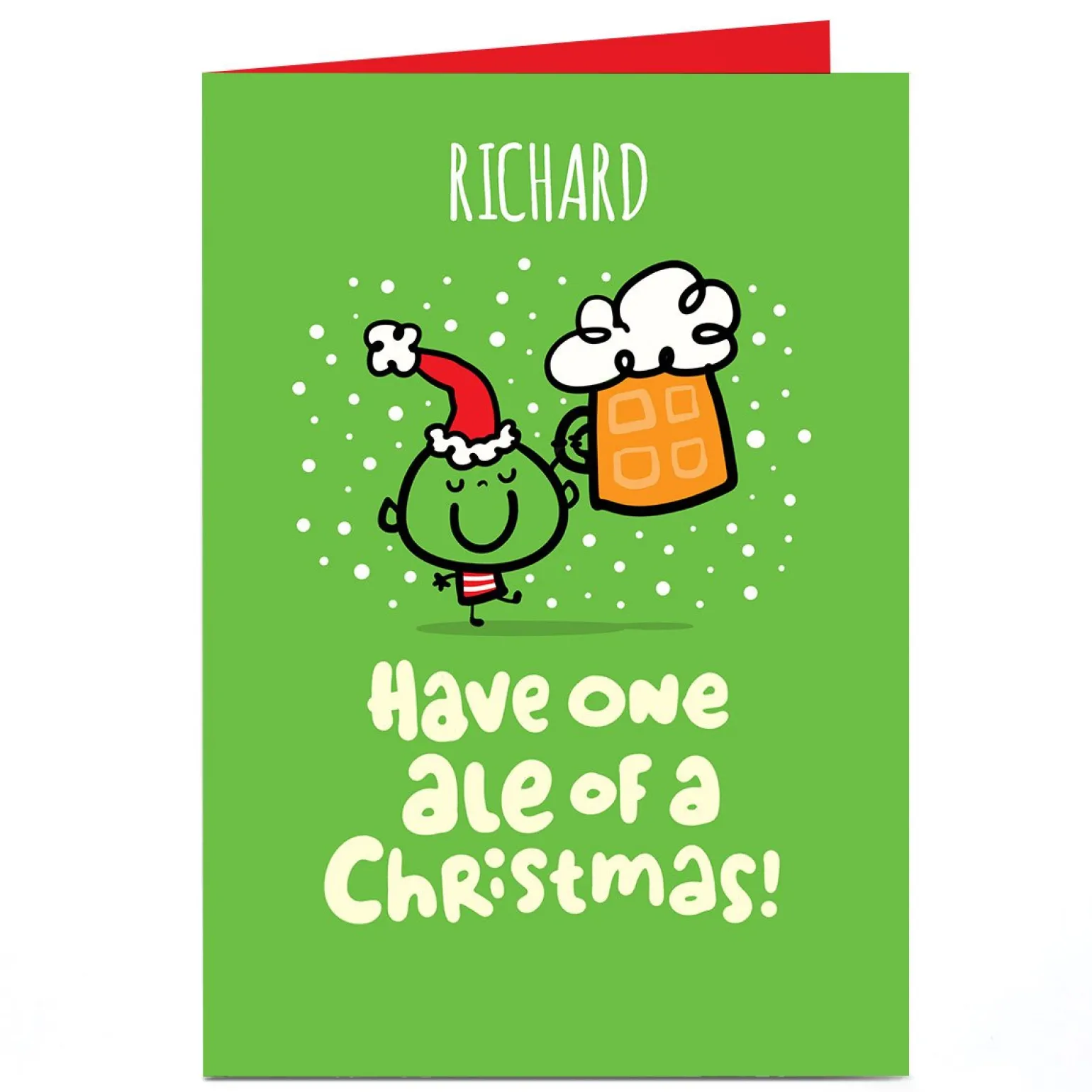 Personalised Fruitloops Christmas Card - Ale of a Christmas