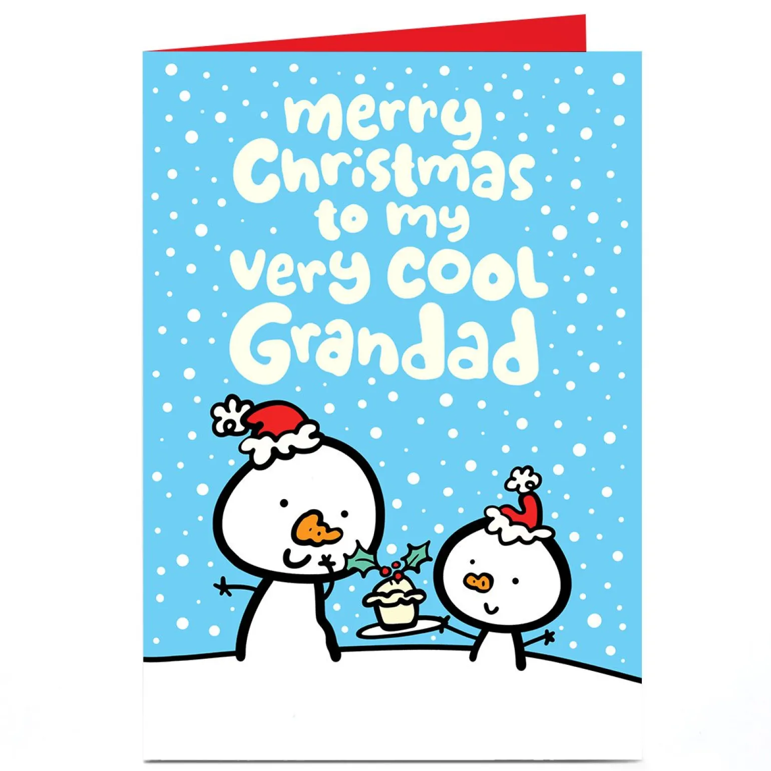 Personalised Fruitloops Christmas Card - Very Cool Grandad