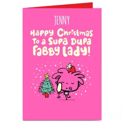 Personalised Fruitloops Christmas Card - Fabby Lady