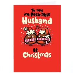 Personalised Fruitloops Christmas Card - Husband