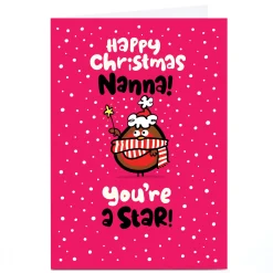Personalised Fruitloops Christmas Card - Nanna