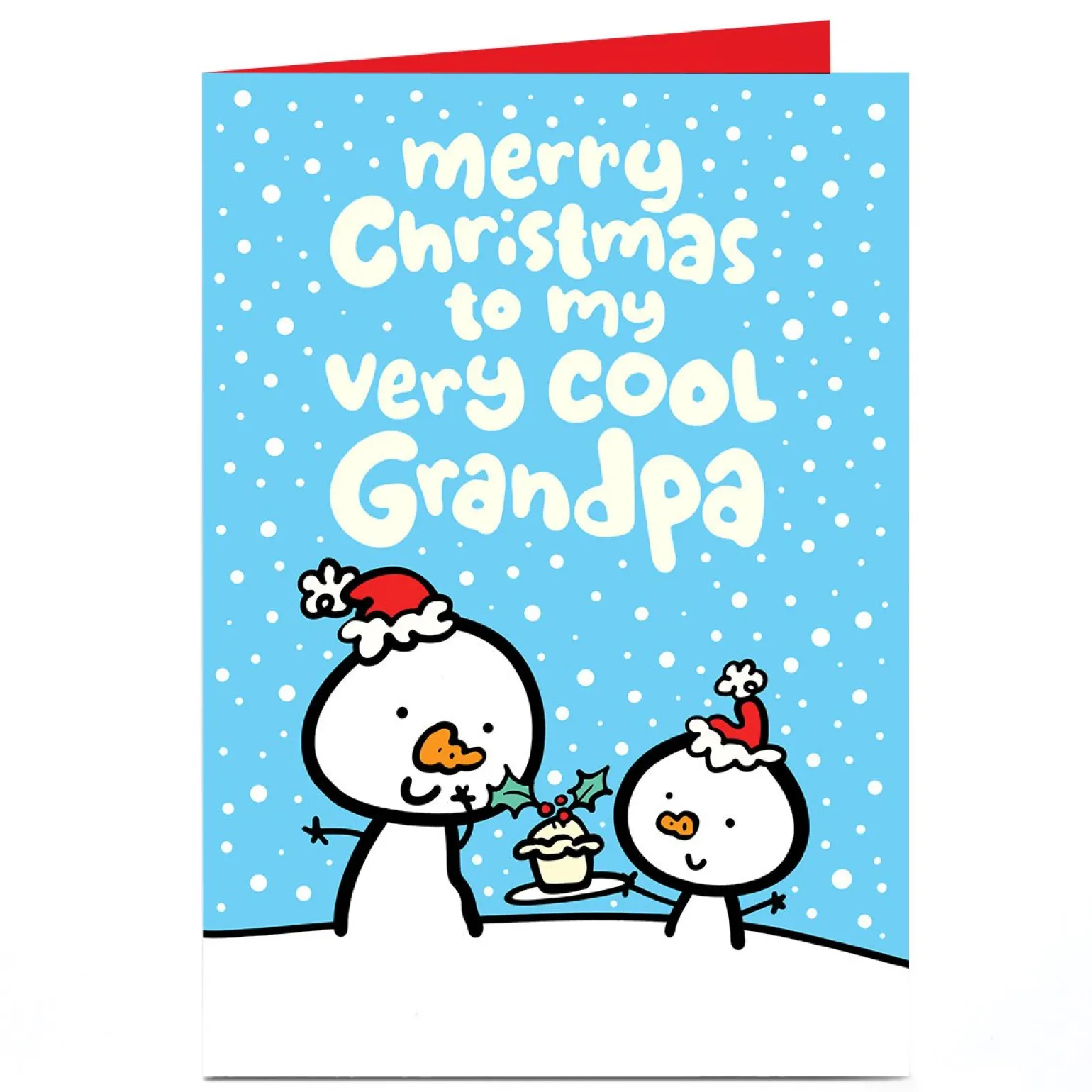 Personalised Fruitloops Christmas Card - Very Cool Grandpa