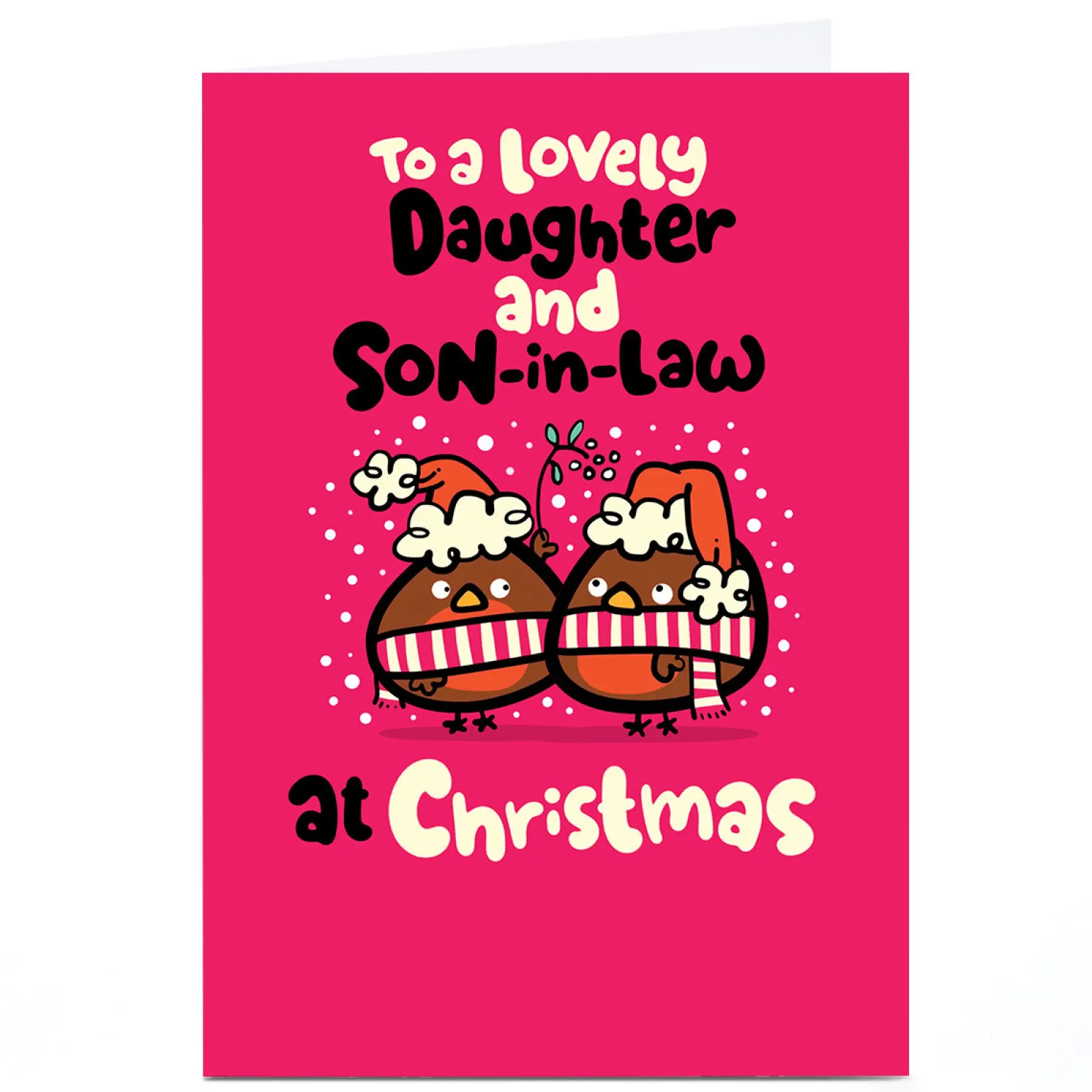 Personalised Fruitloops Christmas Card - Daughter & Son in Law