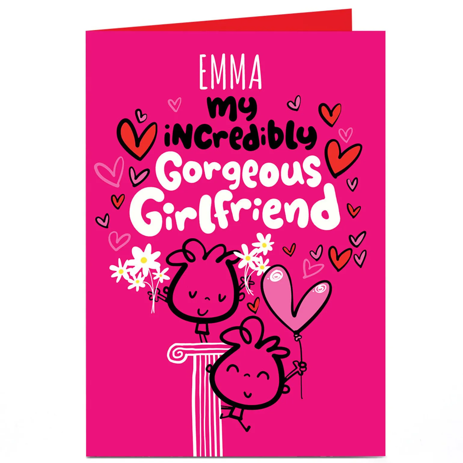 Personalised Fruitloops Valentine's Day Card - Gorgeous Girlfriend