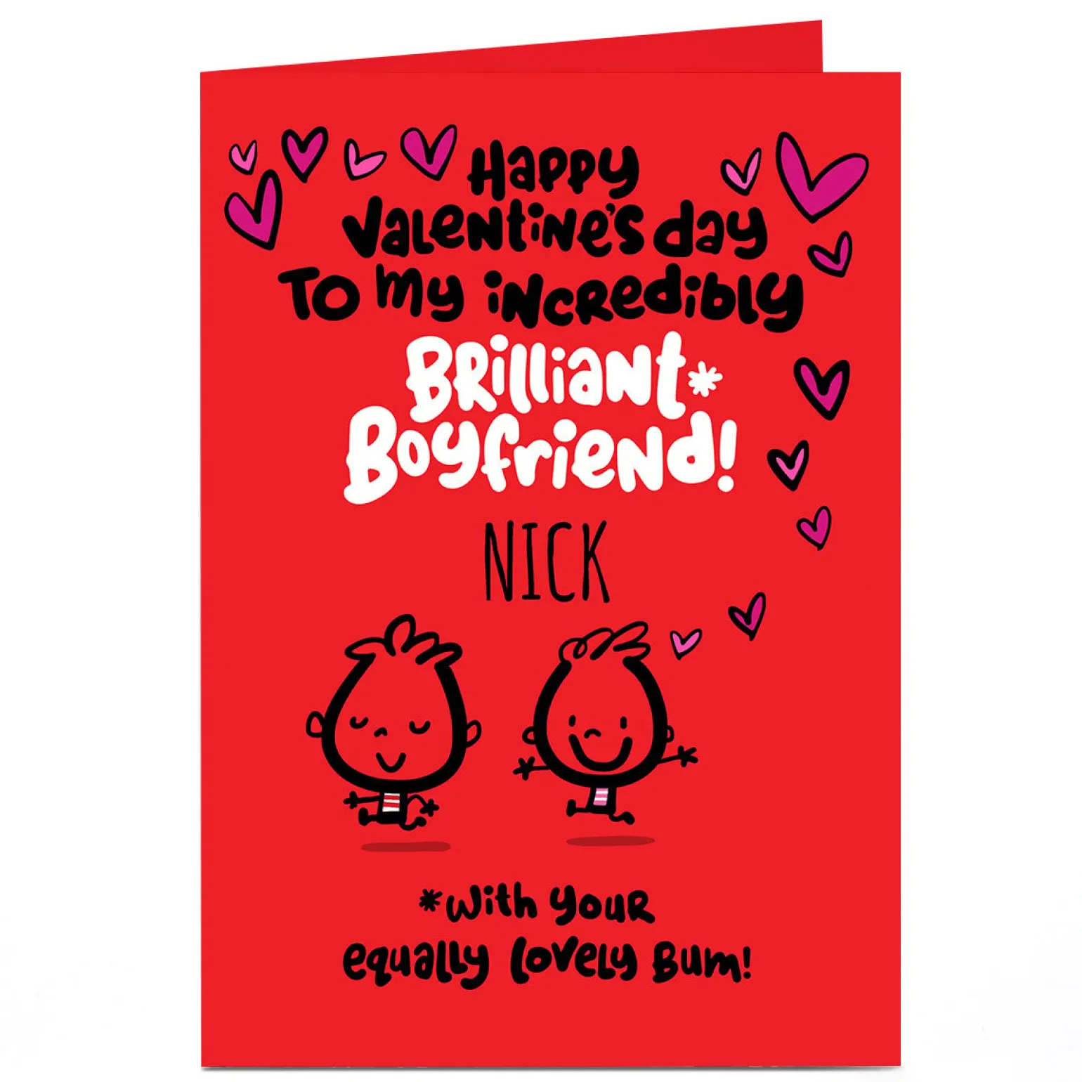 Personalised Fruitloops Valentine's Day Card - Brilliant Boyfriend!