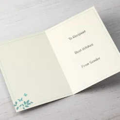 Personalised Get Well Soon Card - Leaves & Flowers