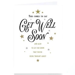 Personalised Get Well Soon Card - You're Being Thought About