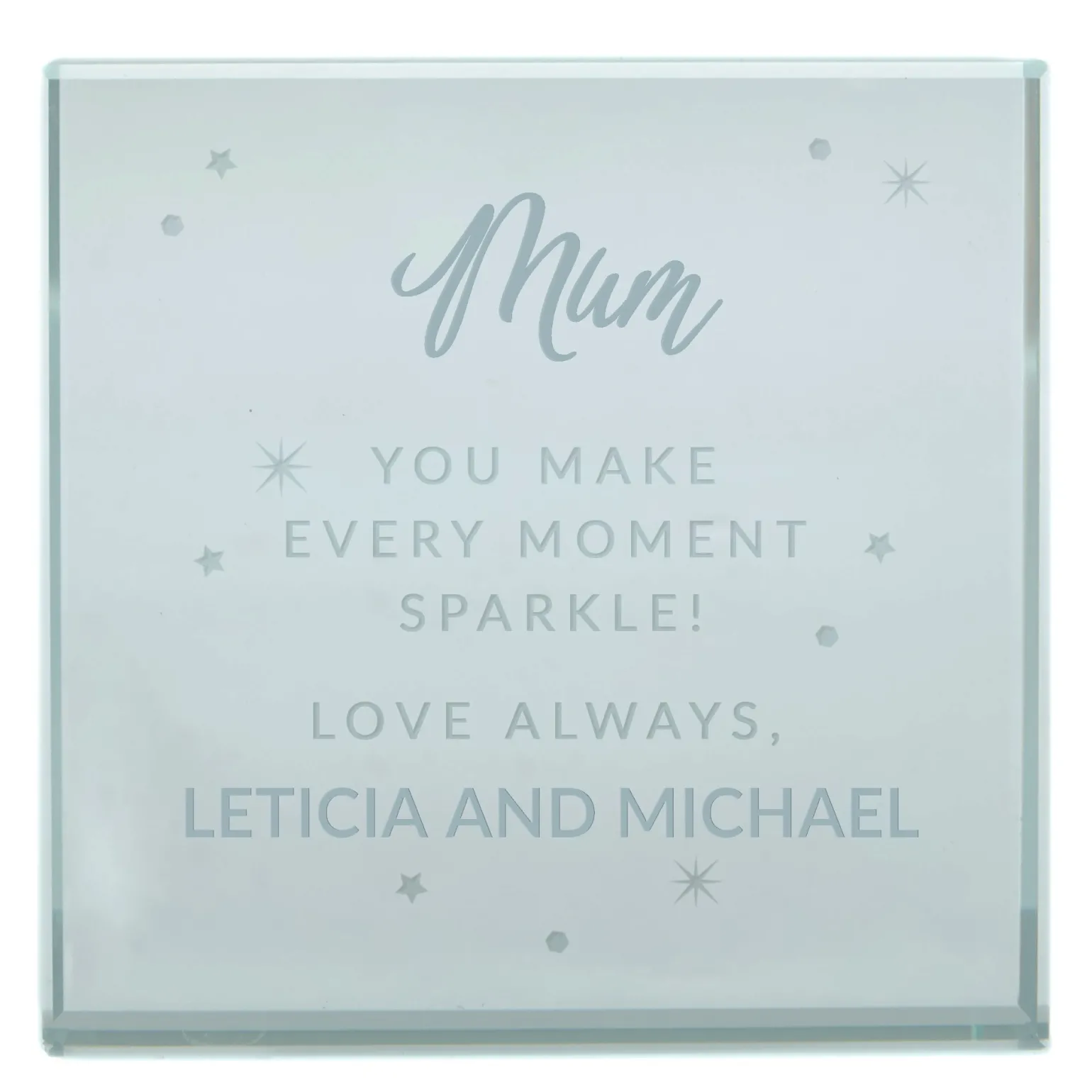 Personalised Glass Token - You Make Every Moment Sparkle