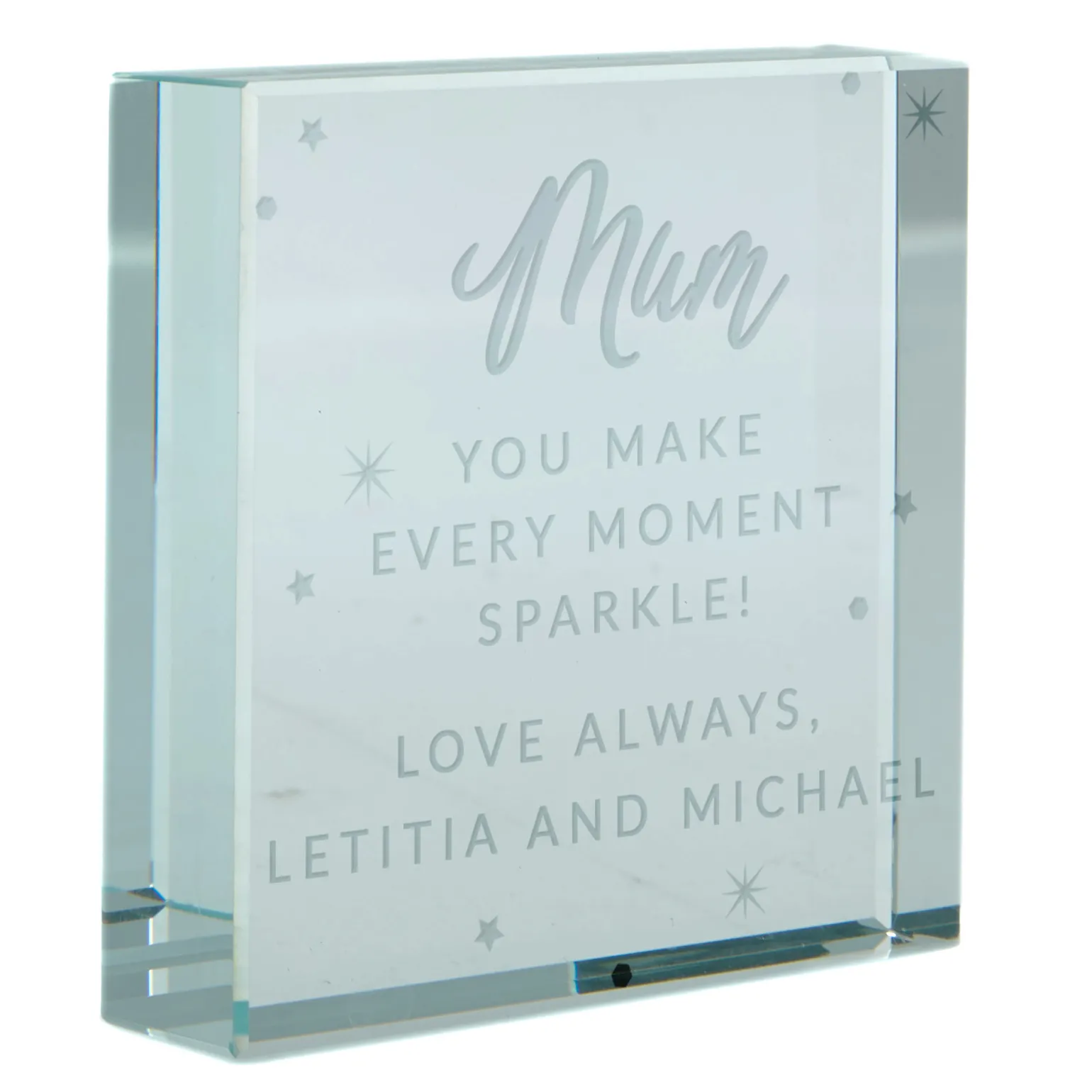 Personalised Glass Token - You Make Every Moment Sparkle