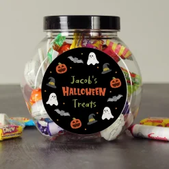 Personalised Halloween Sweets Jar