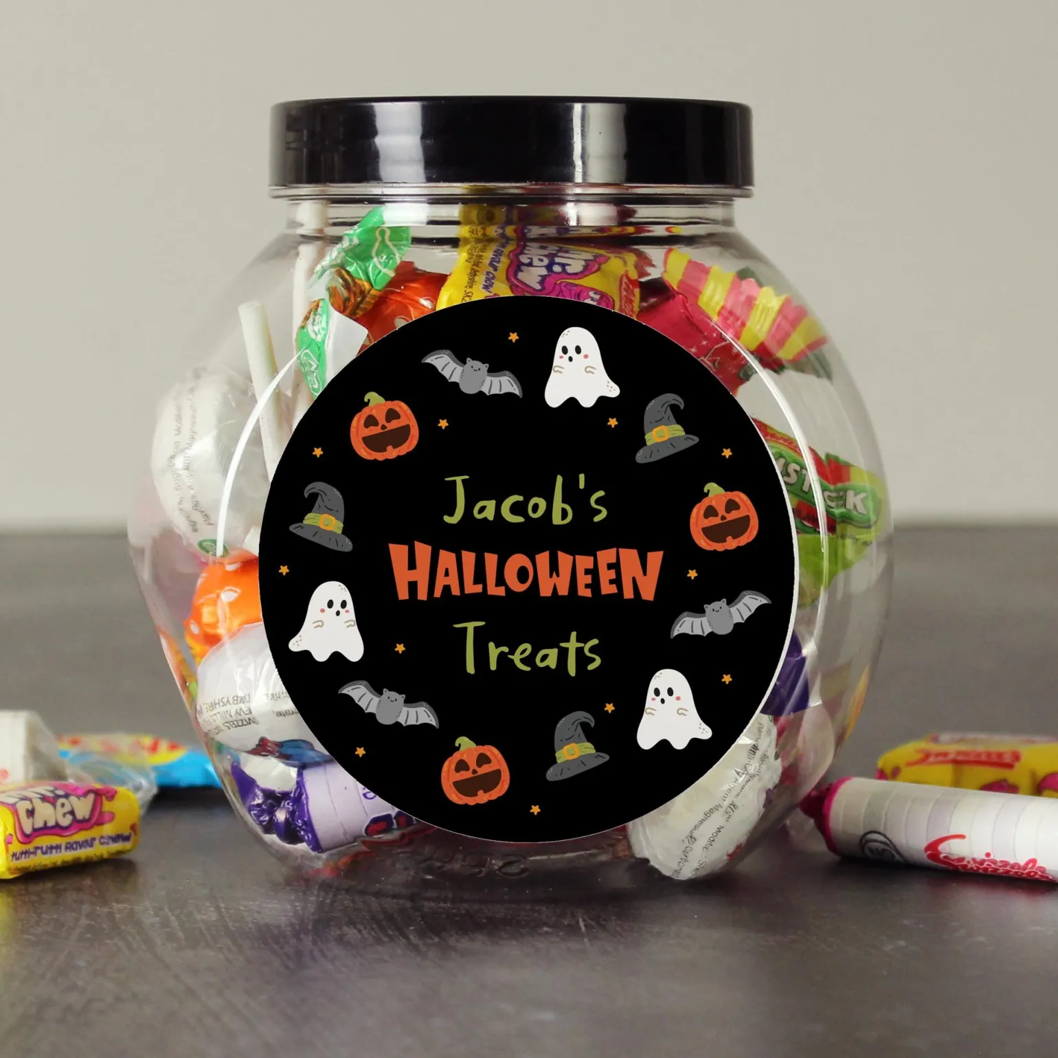 Personalised Halloween Sweets Jar