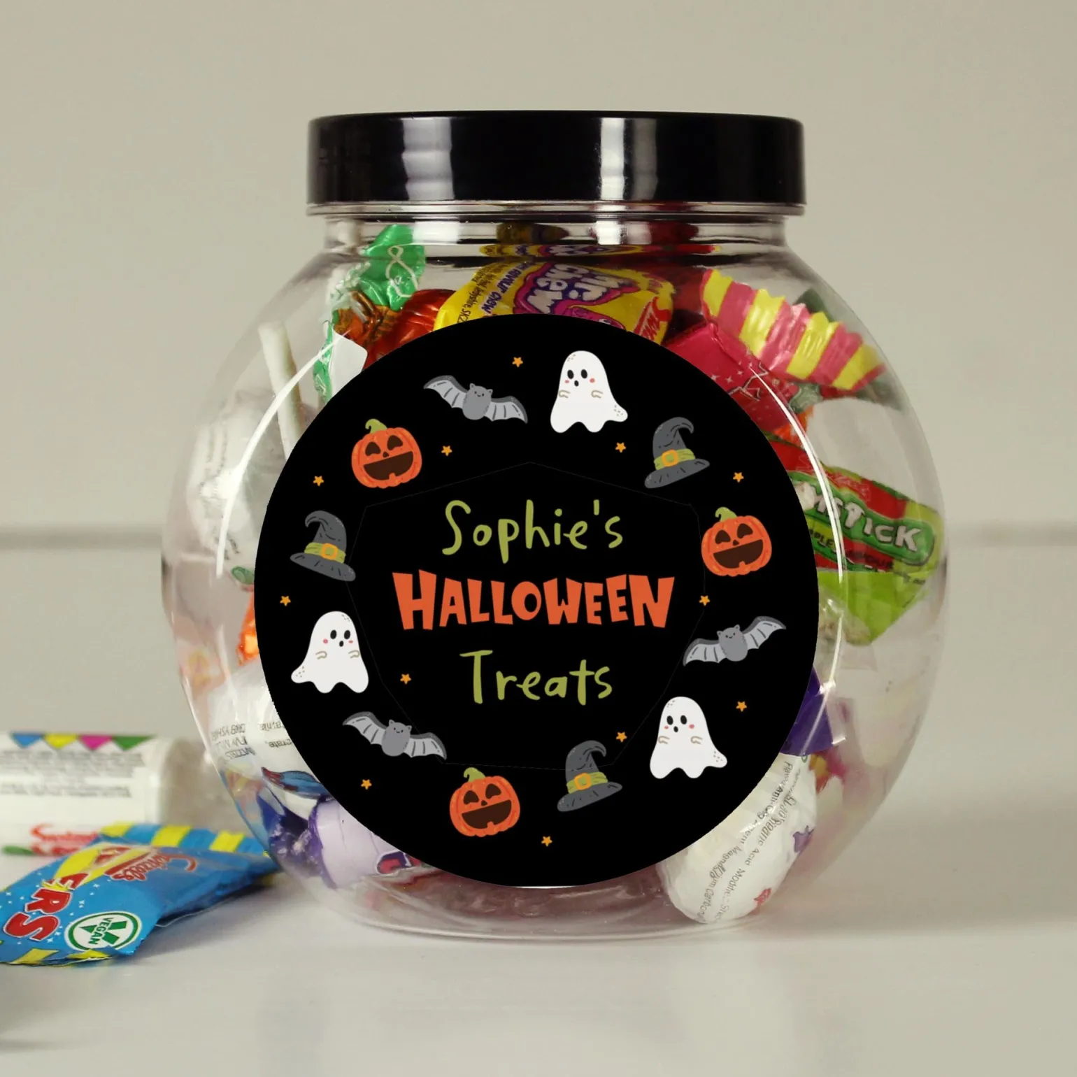 Personalised Halloween Sweets Jar