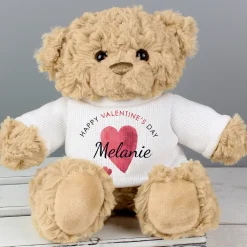 Personalised Happy Valentine's Day Teddy Bear