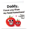 Personalised Hello Munki Father's Day Card - Tomatoes
