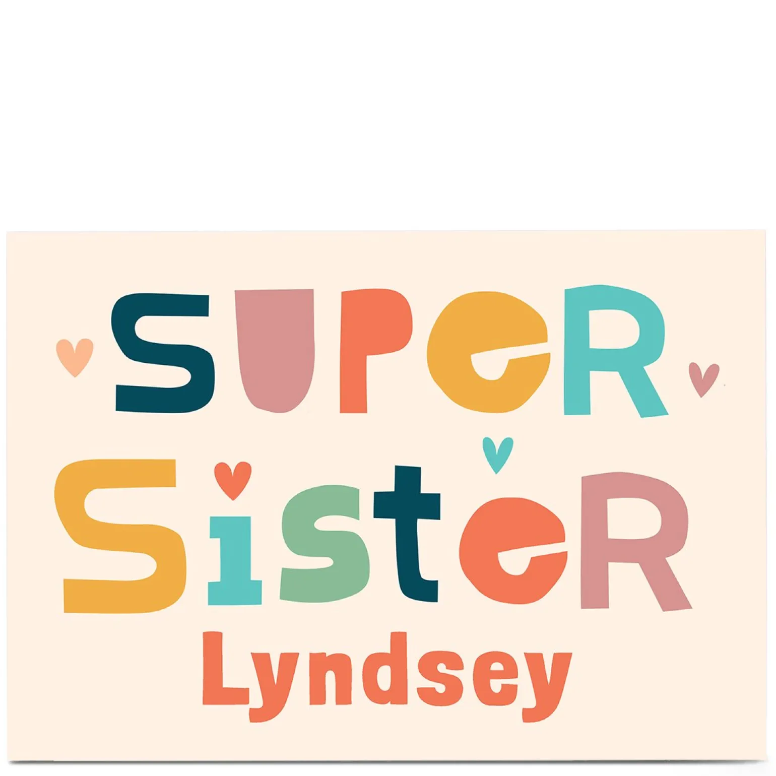 Personalised Hello Munki Card - Super Sister