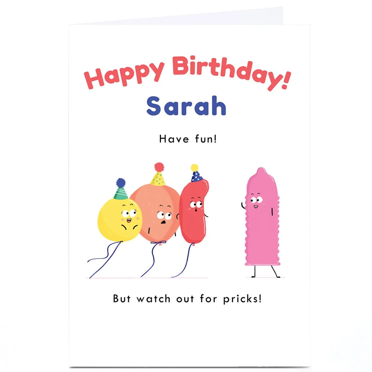 Personalised Hew Ma Birthday Card - Watch Out For