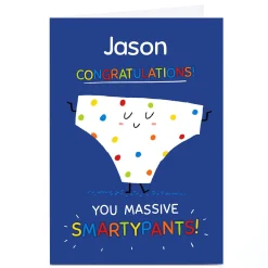 Personalised Hew Ma Card - Smarty Pants