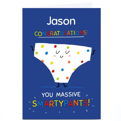 Personalised Hew Ma Card - Smarty Pants