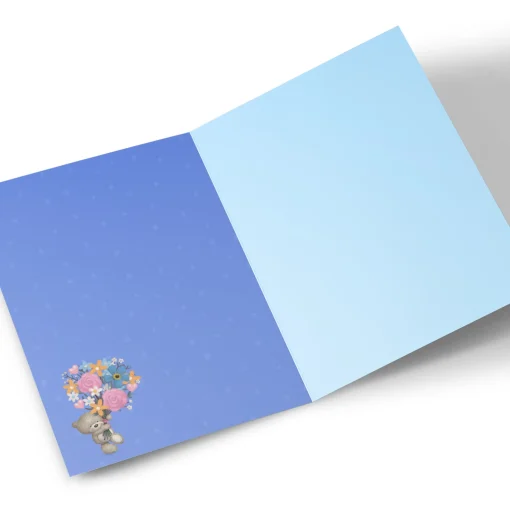 Personalised Hugs Bear Card - Granny Can't Be With You