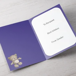 Personalised Hugs Get Well Soon Card - Put Your Feet Up