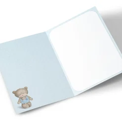 Personalised Hugs New Baby Card - A New Baby Boy