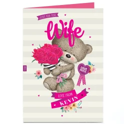 Personalised Hugs Wife - Roses For You