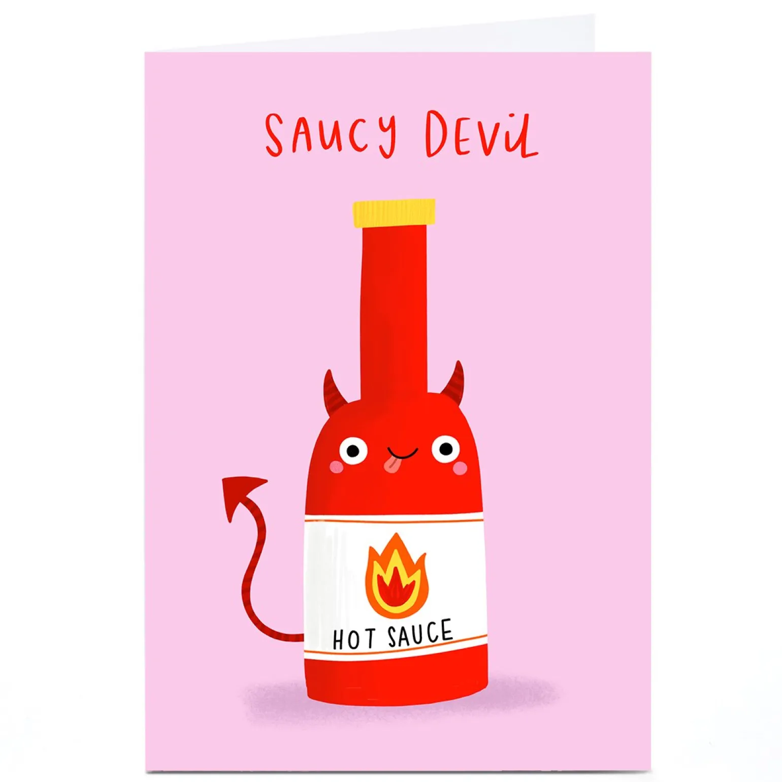 Personalised Jess Moorhouse Valentine's Day Card - Saucy Devil