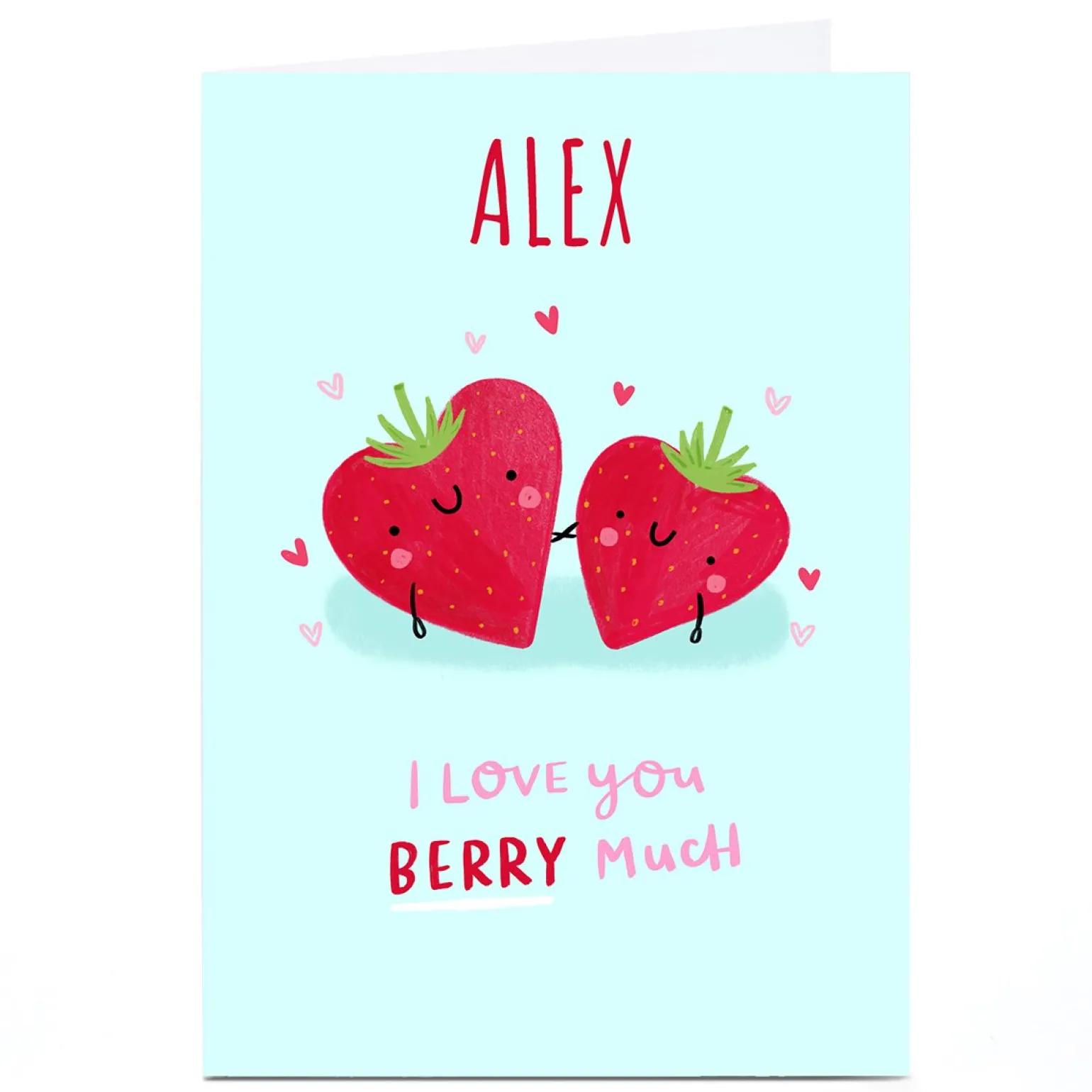 Personalised Jess Moorhouse Valentine's Day Card - Berry Much