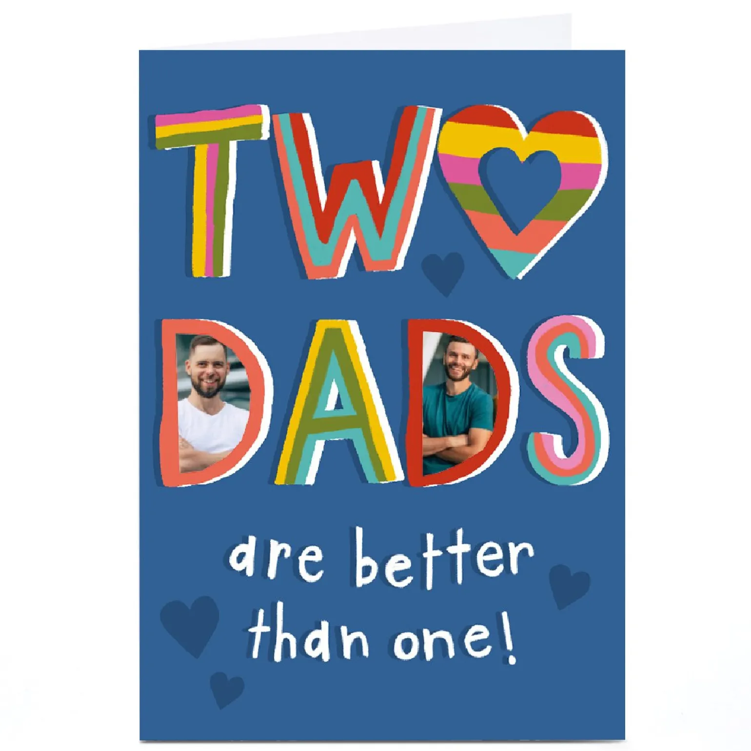 Personalised Kerry Spurling Father's Day Photo Card - Two Dads