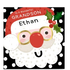 Personalised Kerry Spurling Christmas Card - Santa