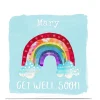 Personalised Kerry Spurling Get Well Soon Card - Rainbow