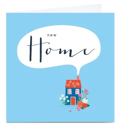 Personalised Klara Hawkins New Home Card - Blue House