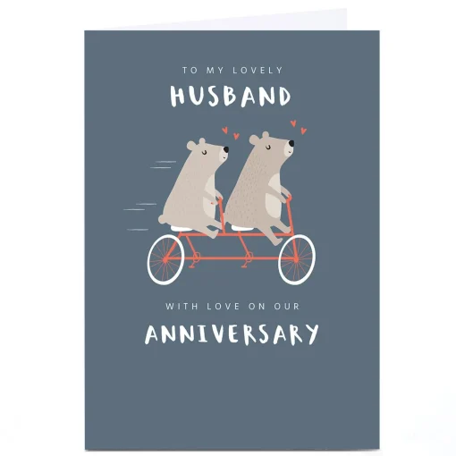 Personalised Klara Hawkins Card - Husband Bears