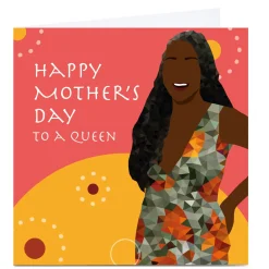 Personalised Leanne Creative Mother's Day Card - To a Queen