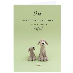 Personalised Lemon & Sugar Father's Day Card - I Think Your Pawfect!