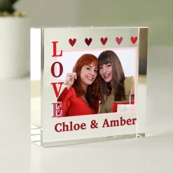 Personalised LOVE Photo Upload Crystal Token