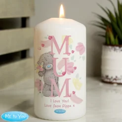 Personalised Me to You MUM Pillar Candle